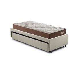 Bicama Box Solteiro 103x208 Linho Bege com 2 Colchões Relax Adorabile Molas Ensacadas Ecoflex - 10