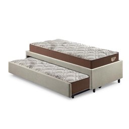 Bicama Box Solteiro 103x208 Linho Bege com 2 Colchões Relax Adorabile Molas Ensacadas Ecoflex - 9