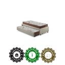 Ver imagem 5 de Bicama Box Solteiro 103x208 Linho Bege com 2 Colchões Relax Adorabile Molas Ensacadas Ecoflex
