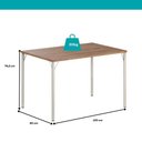 Ver imagem 5 de Conjunto Sala de Jantar 6 Cadeiras Valencia Carraro Branco Prata