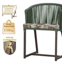 Ver imagem 4 de Mesa com 4 Cadeiras e Noronha Estofado 6 Trama Original Verde