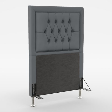 Cabeceira Antares 90 Para Cama de Solteiro Sued Cinza Aradecor