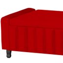 Ver imagem 2 de Calçadeira Baú Casal Estofada Alicia Veludo Vermelho