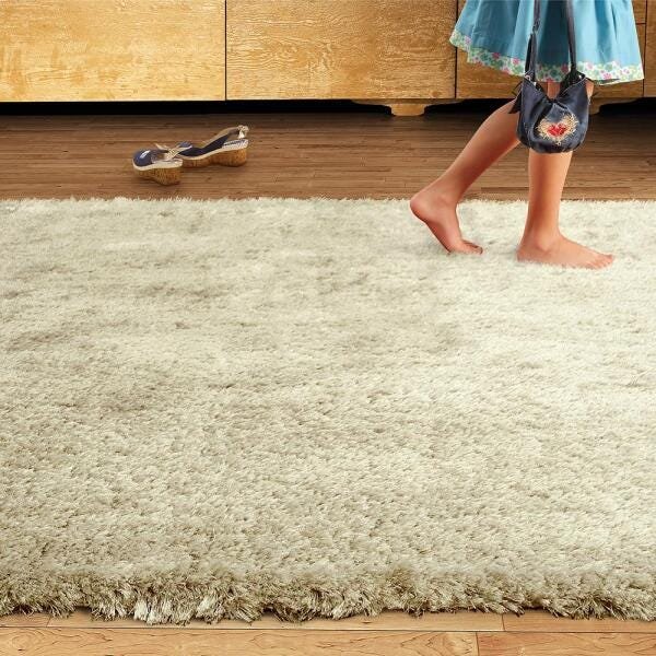 Tapete para Sala Super Peludo Joy Perola 2,00x3,00 São Carlos - 2