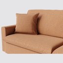 Ver imagem 2 de Sofá Cama Bélgica Retrátil e Reclínável 2,50m em Boucle Sheep Gold Mostarda - Home Mobily