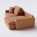 Ver imagem 7 de Sofá Cama Bélgica Retrátil e Reclínável 2,50m em Boucle Sheep Gold Mostarda - Home Mobily