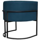 Ver imagem 6 de Kit 2 Poltronas Luna Decorativa Suede Cores Base Ferro Preto