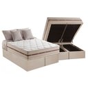 Ver imagem 1 de Cama Box Baú Queen: Colchão Molas Ensacadas Anjos MasterPocket Classis + Base CRC Suede Clean(158x19