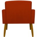 Ver imagem 2 de Poltrona Hope Decorativa Confortável para Sala Quarto Recepção Tecido Suede Pés Palito