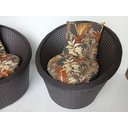 Ver imagem 2 de Varanda Móveis Conjunto Redondo 1 Sofá 2 Poltronas 1 Centro Alumínio Fibra Jardim Área Externa