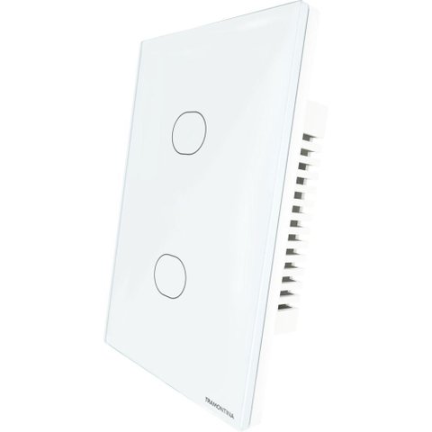 Interruptor Touch Smart Tramontina Branco com 2 Canais
