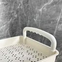 Ver imagem 4 de Carrinho Organizador Auxiliar 3 Prateleiras Multiuso Papelaria Cozinha Banheiro Escritorio com Ganch