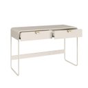 Ver imagem 5 de Escrivaninha 2 Gavetas 125cm Orgânica Pé Metal Luna Off White 28067