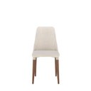 Ver imagem 5 de Conjunto de 2 Cadeiras de Madeira Maciça Estofada Lara - Natural C/ Linho Off White - Champanhe
