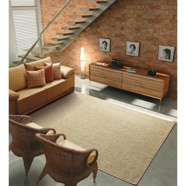 Tapete para Sala New Boucle Palha 2,50x2,50 São Carlos - 2