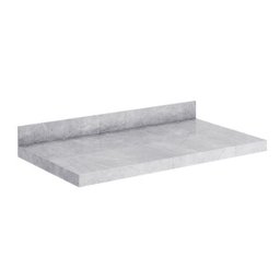 Bancada Banheiro Porcelanato 80cm sem Cuba + Prateleira Cinza - 3