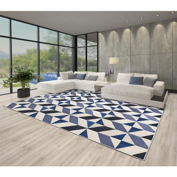 Tapete para Sala Supreme Azul 3,00x4,00 São Carlos - 2