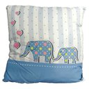 Ver imagem 1 de Almofada Decorativa Infantil Ateliê Valverde 42x42:elefante azul