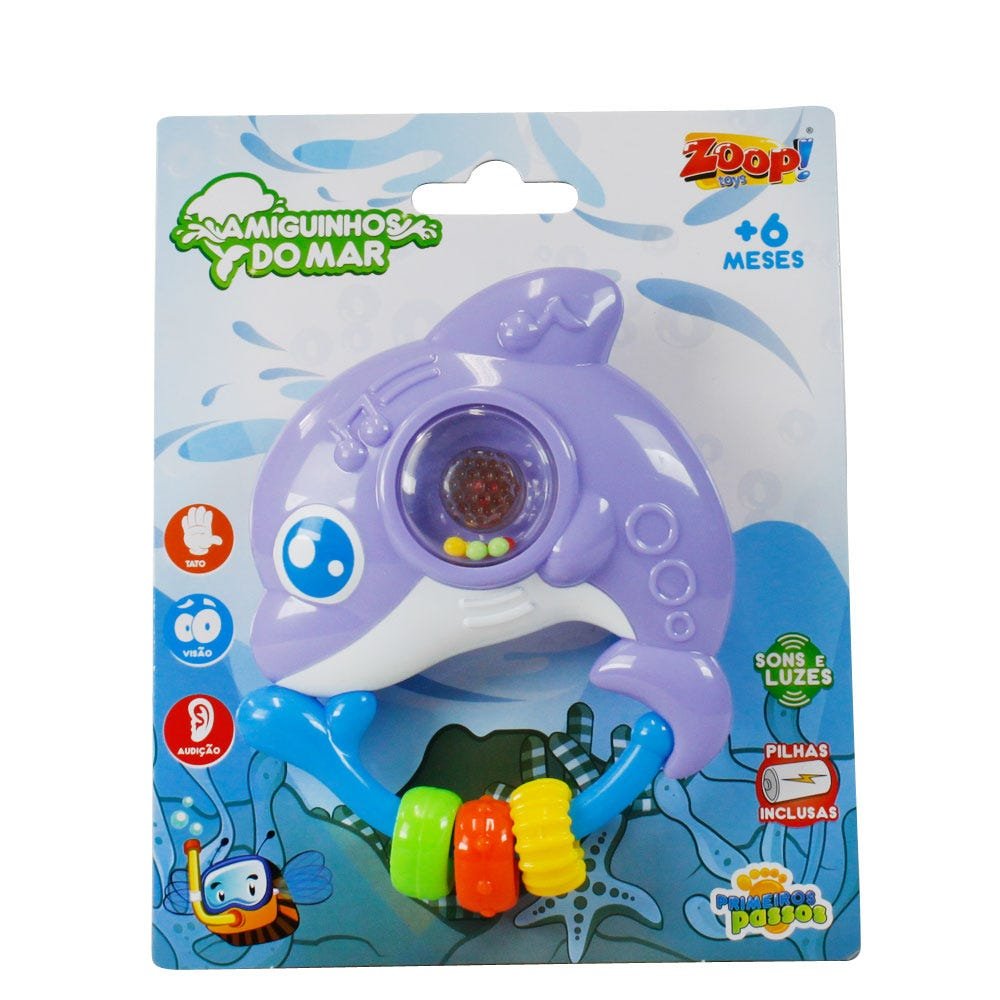 Chocalho Amigos Do Mar Golfinho Zoop Toys - 1