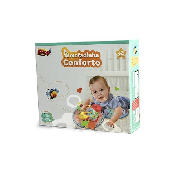 Almofadinha Conforto Para Bebe + Acessórios Brinquedo Com Som - 4