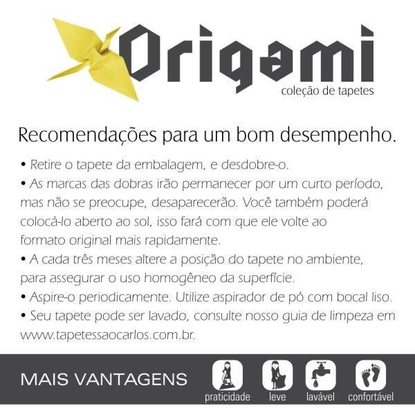 Tapete para Sala Origami Criativo 1,50x2,00 São Carlos - 4