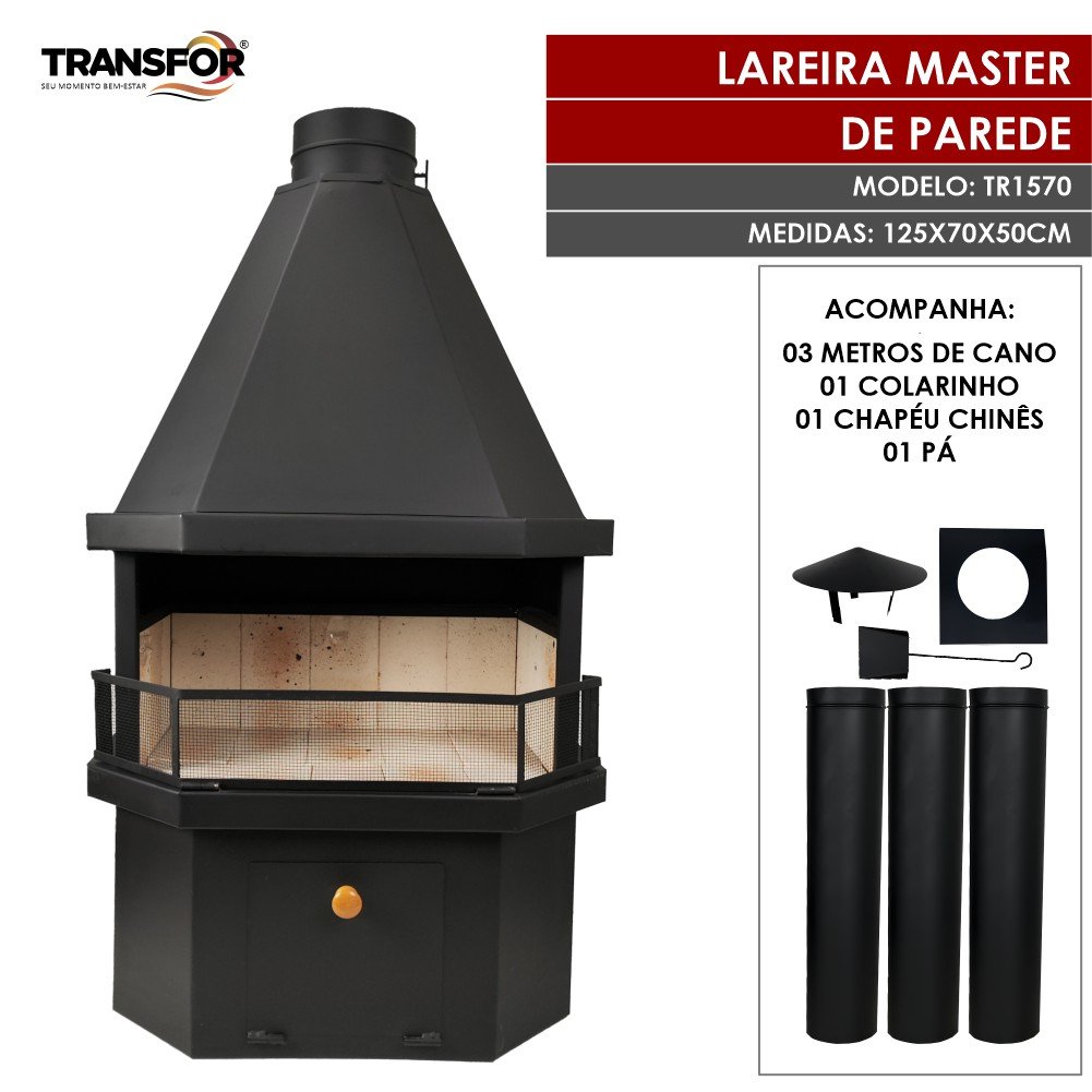 Lareira Master de Parede - Tr1570 - 2