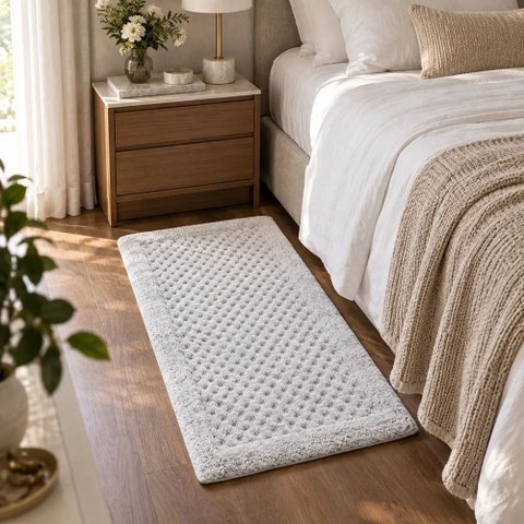 Tapete Dijon 60x1,60 cm Branco Kacyumara