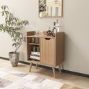 Ver imagem 1 de Aparador Balcão Mesa para Café/bar Multifuncional Ap2310 Tecnomobili Amêndoa