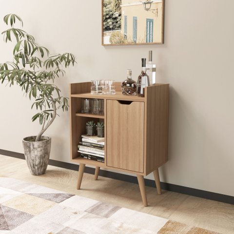 Aparador Balcão Mesa para Café/bar Multifuncional Ap2310 Tecnomobili Amêndoa