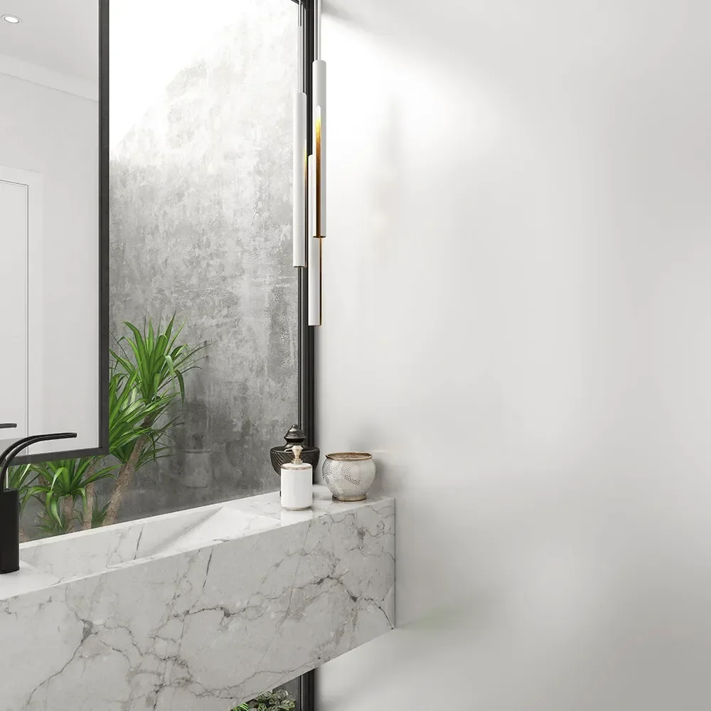 Papel de Parede Adesivo Liso Branco Lavável Fosco 10m