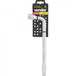 Chave de roda tipo L com espátula 17 mm em aço cromo vanádio Vonder - 2