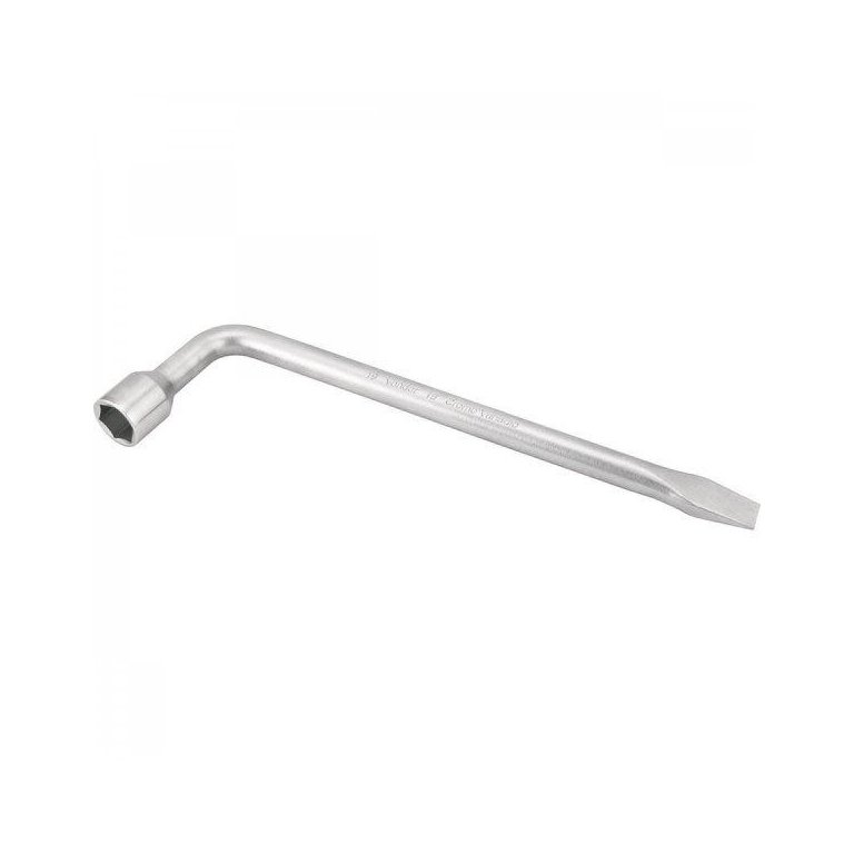 Chave de roda tipo L com espátula 17 mm em aço cromo vanádio Vonder