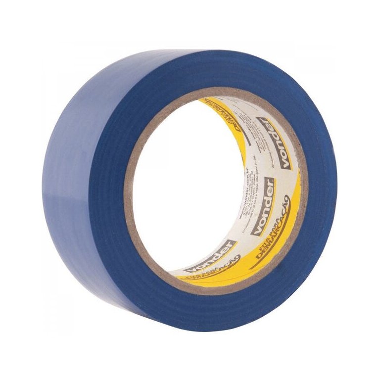 Fita adesiva para demarcação 48 mm x 30 m azul Vonder