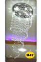 Ver imagem 1 de Lustre De Cristal Base 50cm de Diâmetros com 1,5 Altura, modelo Espiral