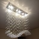 Ver imagem 2 de LUSTRE PARA SALA DE JANTAR,COM 70CM DE ALTURA,80 ESFERAS DE CRISTAIS ASFOUR LEGÍTIMOS DE 30MM