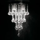 Ver imagem 2 de LUSTRE DE CRISTAL PARA SALA,QUARTO COM 40CM DE ALTURA BASE DE INOX POLIDO DE 30 CM DE DIÂMETROS (