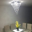 Ver imagem 1 de LUSTRE DE CRISTAL K9 LEGÍTIMOS PARA SALA, RECEPÇÃO, COM 1 METRO DE ALTURA BASE DE INOX POLIDO