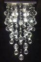 Ver imagem 1 de LUSTRE DE CRISTAL PARA, SALAS DE ESTAR E JANTAR COM 50CM DE ALTURA,BASE DE INOX ESPELHADO 30X30CM