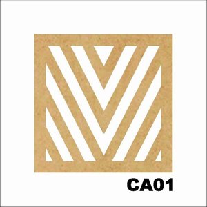 Kit 15 Placas Painel De Mdf 3mm Elemento Vazado Cobogó CA01