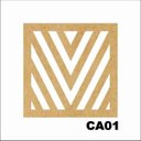 Ver imagem 1 de Kit 15 Placas Painel de Mdf 3mm Elemento Vazado Cobogó Ca01
