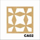 Ver imagem 1 de Kit 15 Placas Painel de Mdf 3mm Elemento Vazado Cobogó Ca02