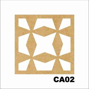 Kit 15 Placas Painel De Mdf 3mm Elemento Vazado Cobogó CA02