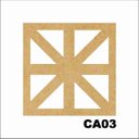 Ver imagem 1 de Kit 15 Placas Painel de Mdf 3mm Elemento Vazado Cobogó Ca03
