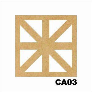 Kit 15 Placas Painel De Mdf 3mm Elemento Vazado Cobogó CA03