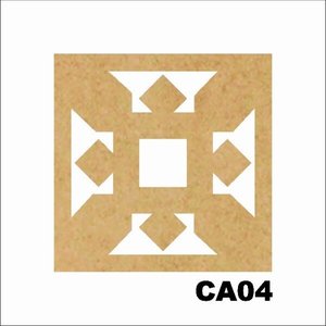 Kit 15 Placas Painel De Mdf 3mm Elemento Vazado Cobogó CA04