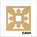 Ver imagem 1 de Kit 15 Placas Painel De Mdf 3mm Elemento Vazado Cobogó CA04