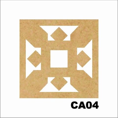 Kit 15 Placas Painel De Mdf 3mm Elemento Vazado Cobogó CA04