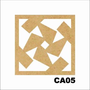 Kit 15 Placas Painel De Mdf 3mm Elemento Vazado Cobogó CA05