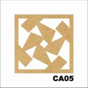 Ver imagem 1 de Kit 15 Placas Painel De Mdf 3mm Elemento Vazado Cobogó CA05