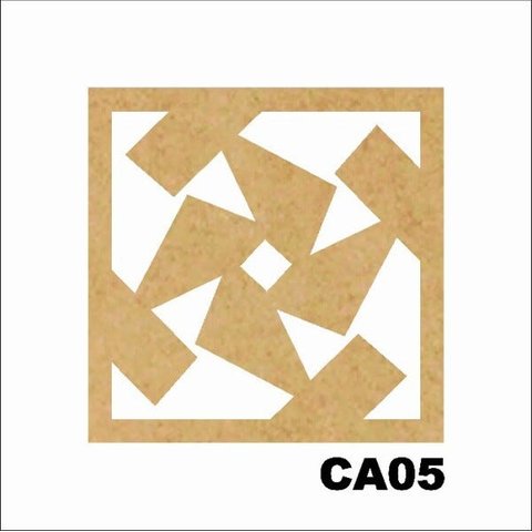 Kit 15 Placas Painel De Mdf 3mm Elemento Vazado Cobogó CA05